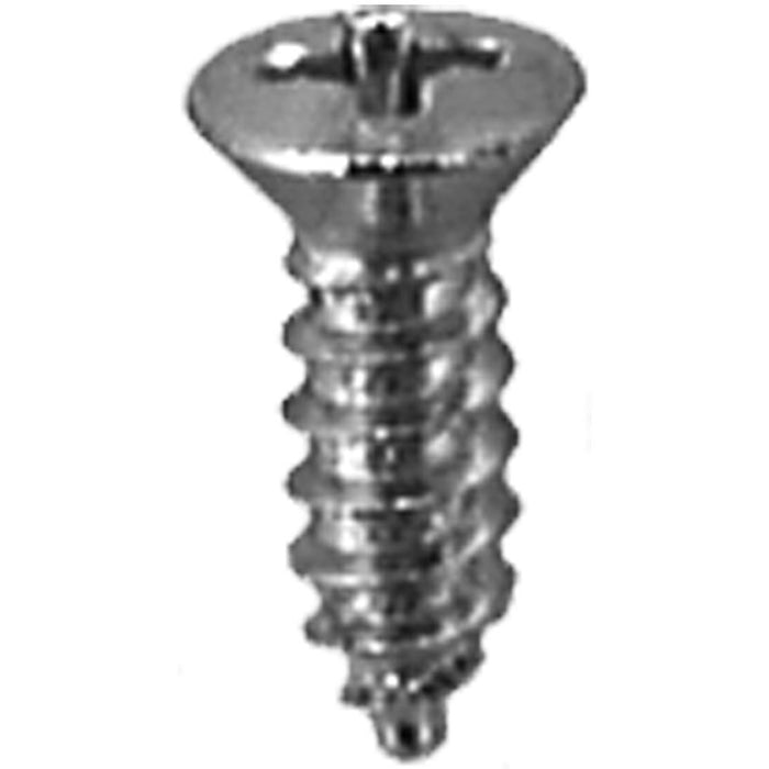 Auveco Phillips Oval #6 Head Tap Screw 8 X 1/2 Chrome