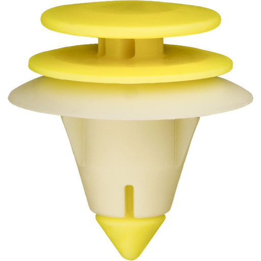 Auveco Door Trim Panel Retainer Yellow & White Nylon
