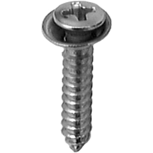 Auveco 8 X 7/8 Phil Oval Hex Sems Tap Scrw Flush Chrome