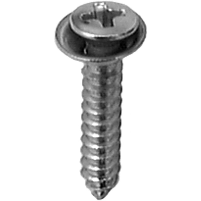Auveco Phil Oval Hd Sems Flush T.S., #8 X 7/8, Chrm