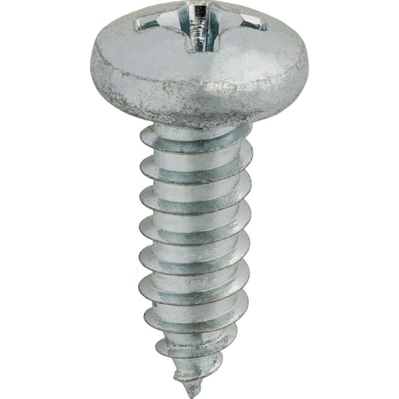 X 3/4 Phillips Pan Head Tap Screw Zinc