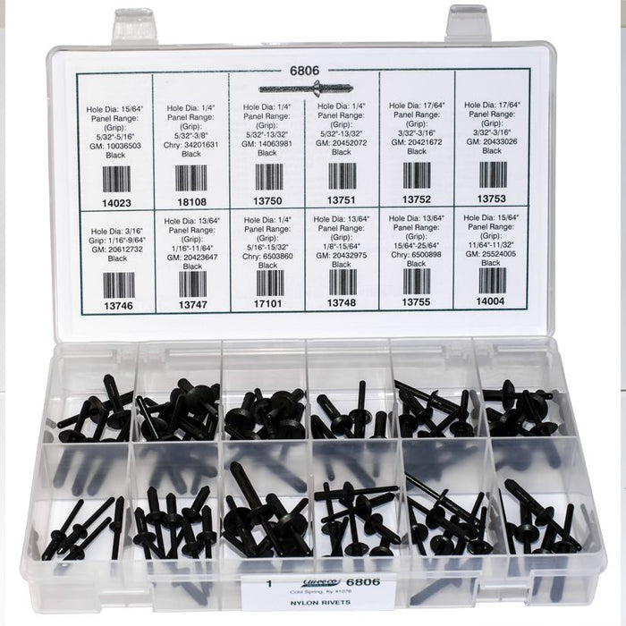 Auveco Nylon Rivet Quik-Select Kit