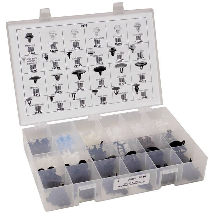 Auveco & LEXUS RETAINERS & RETAINING CLIPS QUIK-SELECT II KIT