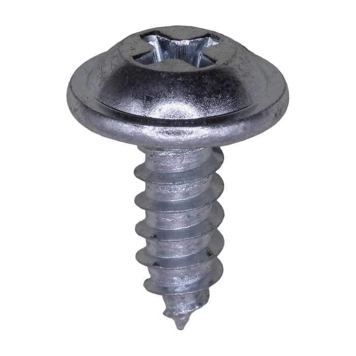 Auveco Phil Flat Wshr Hd T.S., #10 X 1/2, Zinc