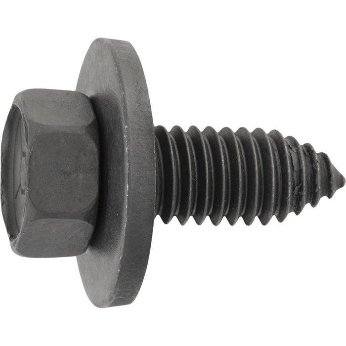 Auveco 11109 Hex Head Sems CA Point Body Bolt, 3/8 in - 16 TPI x 1 in L x 9/16 in Across Flats, Phos — view 2