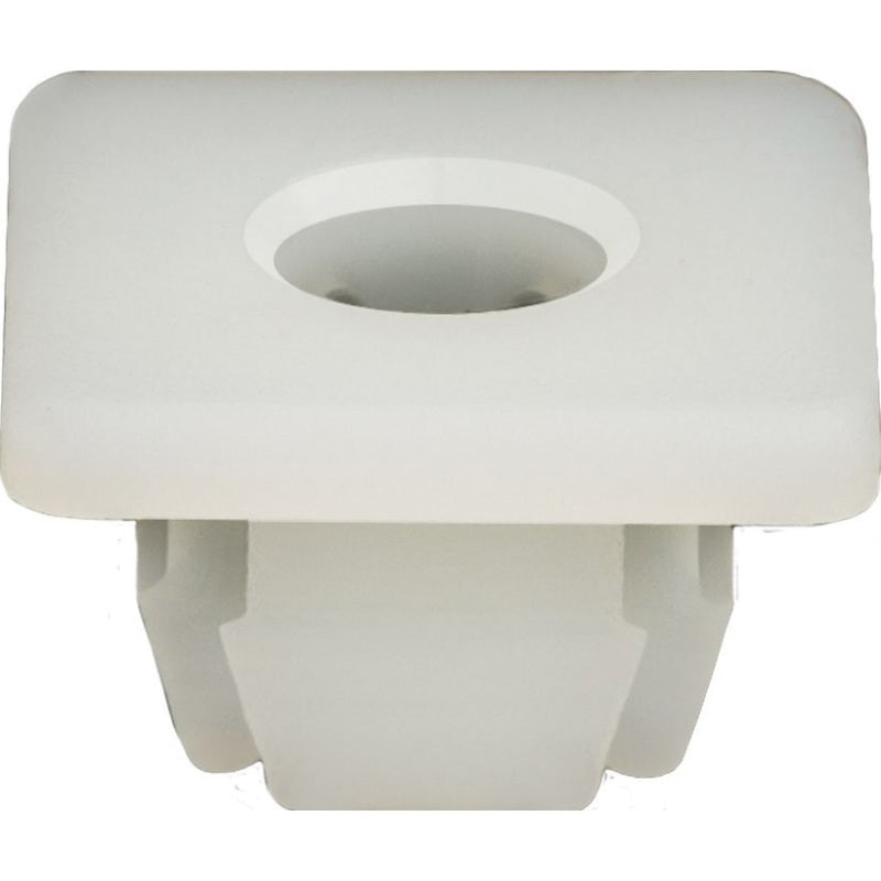 11719 Square Head License Plate Nut, 1/4 in Screw x 0.415 in W x 0.37 in OAL, Nylon