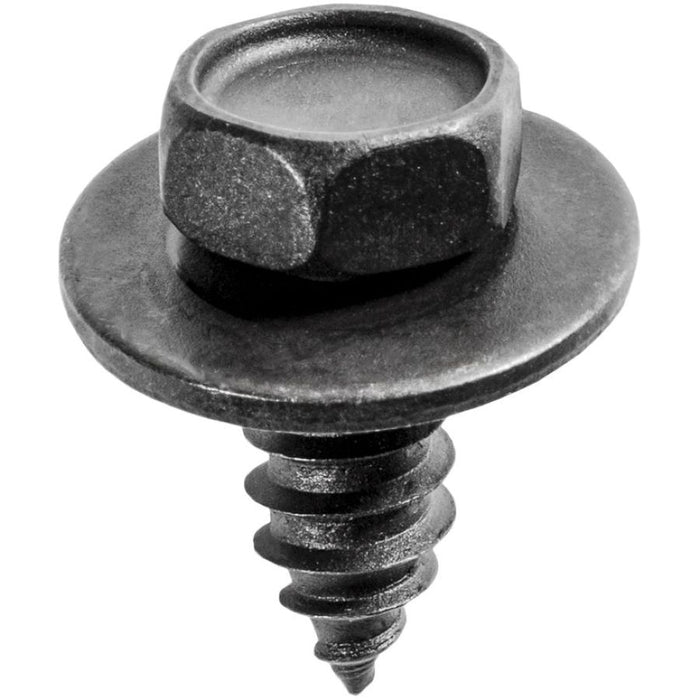 Auveco 12057 Hex Head Sems A/AB Point Tapping Screw, M6.3 x 1.81 mm Screw x 16 mm L x 10 mm Across F