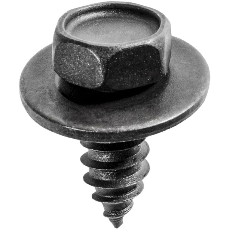 Auveco 12057 Hex Head Sems A/AB Point Tapping Screw, M6.3 x 1.81 mm Screw x 16 mm L x 10 mm Across F