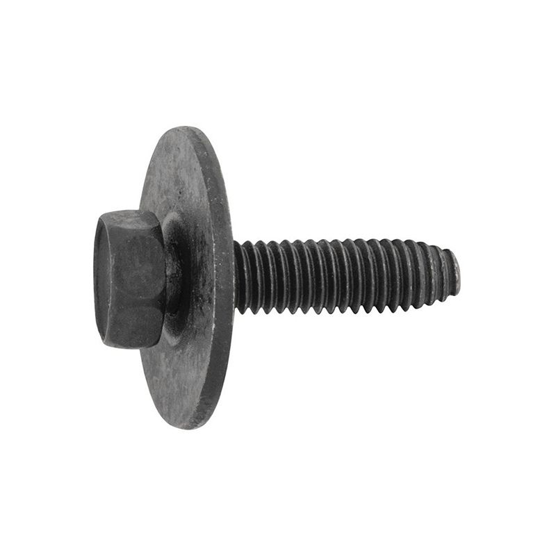 12323 Hex Head Sems CA Point Body Bolt M6×1 mm×25 mm Black Polyseal