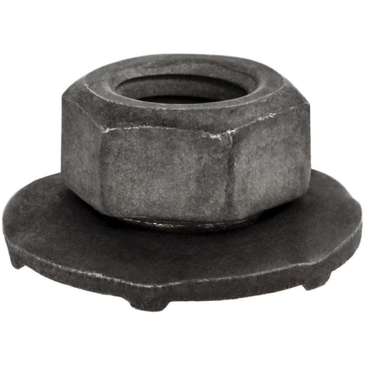 Auveco 12595 Type A Toothed Free Spinning Washer Nut, M6 x 1 mm x 7 mm H x 10 mm Across Flats x 16 m