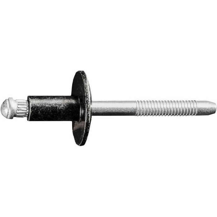 Auveco 12652 Special Rivet, 1/4 in Dia x 1/8 to 1/4 in Grip Range, Steel, Black