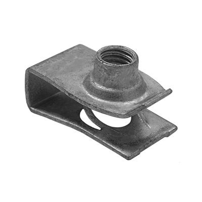 Auveco 12666 Extruded U-Nut, M6 x 1 mm Screw, Zinc Organic