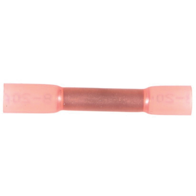 Auveco 13659 Krimp and Seal Insulation Butt Connector, Polyolefin, Red