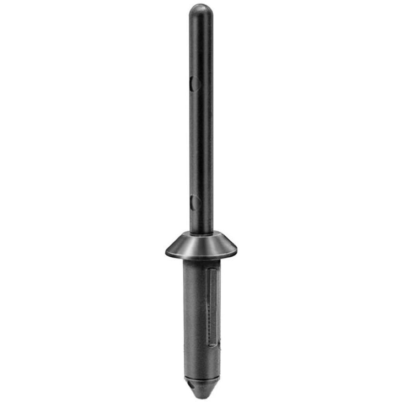 13746 Type 1 Expansion Rivet, 3/16 in Dia Hole, Black Nylon, Grip Range 1/16‑9/64 in