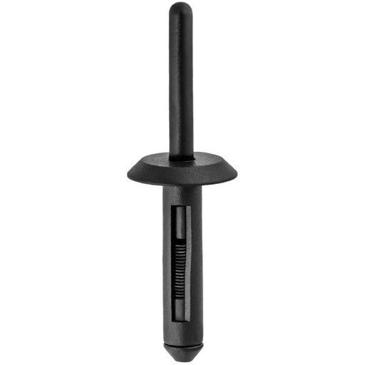 Auveco 13750 Type 1 Rivet, 1/4 in Dia Hole x 2-3/16 in OAL x 5/32 to 13/32 in Grip Range, Nylon, Bla