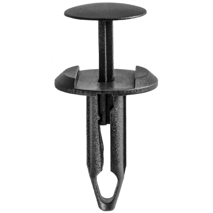 Auveco 14018 Push-Type with Closed End Fascia Retainer, 18 mm Dia Head x 23 mm L Stem x 7 mm Hole, N