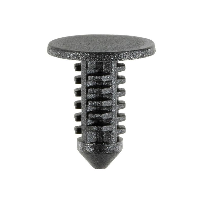14021 Fascia Retainer 7/16 in Dia Top Head Nylon Black, Part Number 14021