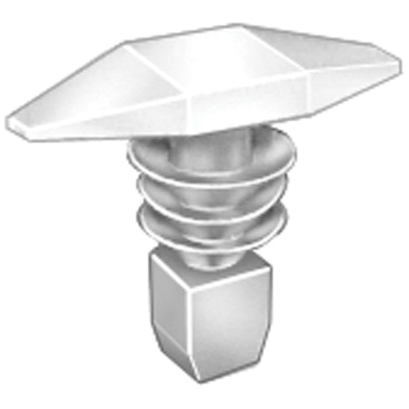 Double Head Weatherstrip Retainer 14328 White Nylon