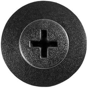 Auveco 14696 Push-Type Phillips Drive Retainer, 15 mm Dia Head x 11 mm L Stem, Nylon, Black — view 2