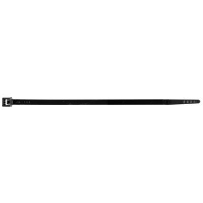 Auveco 15146 Cable Tie, 7 in x 3/16 in W, 50 lb Load, Nylon, Black