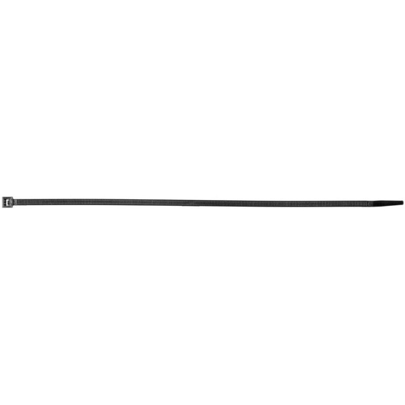 Auveco 15147 Cable Tie, 11 in L x 3/16 in W, 50 lb Load, Nylon, Black