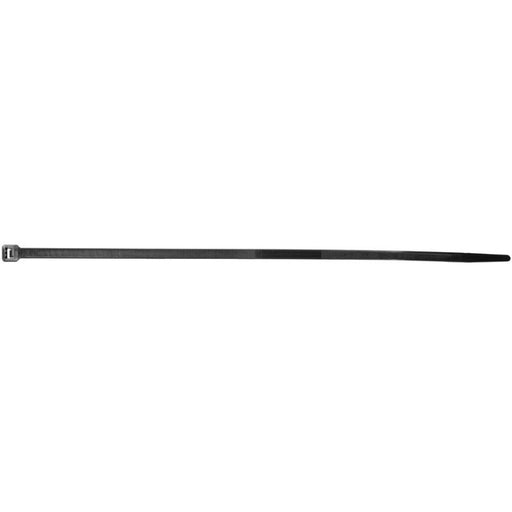 Auveco 15148 Cable Tie, 14 in L x 5/16 in W, 120 lb Load, Nylon, Black