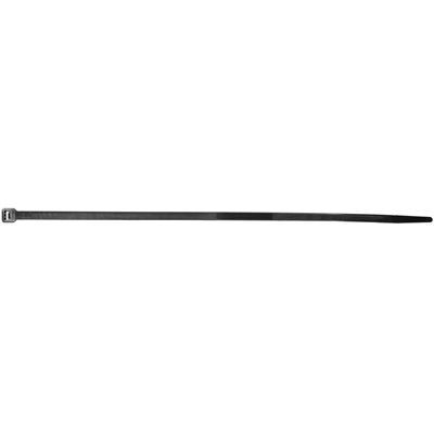 Auveco 15199 Self Clamping Cable Tie, 11 in L x 3/16 in W, 50 lb Load, Nylon, Black