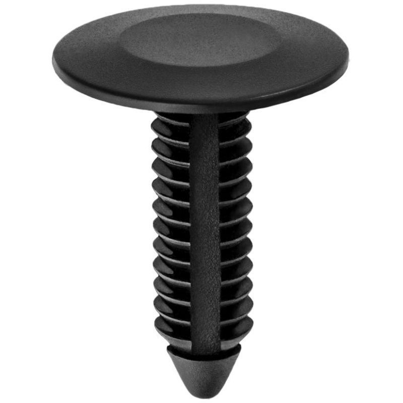 Single Head Type 1 Splash Shield and Wheel Well Cover 15543, 7/8 in Dia Bottom Head, Black
