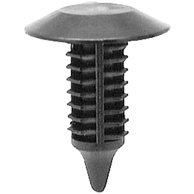 16818 Single Head Type 1 Trim Panel Retainer, 3/4 in Dia Bottom Head, Nylon, Black