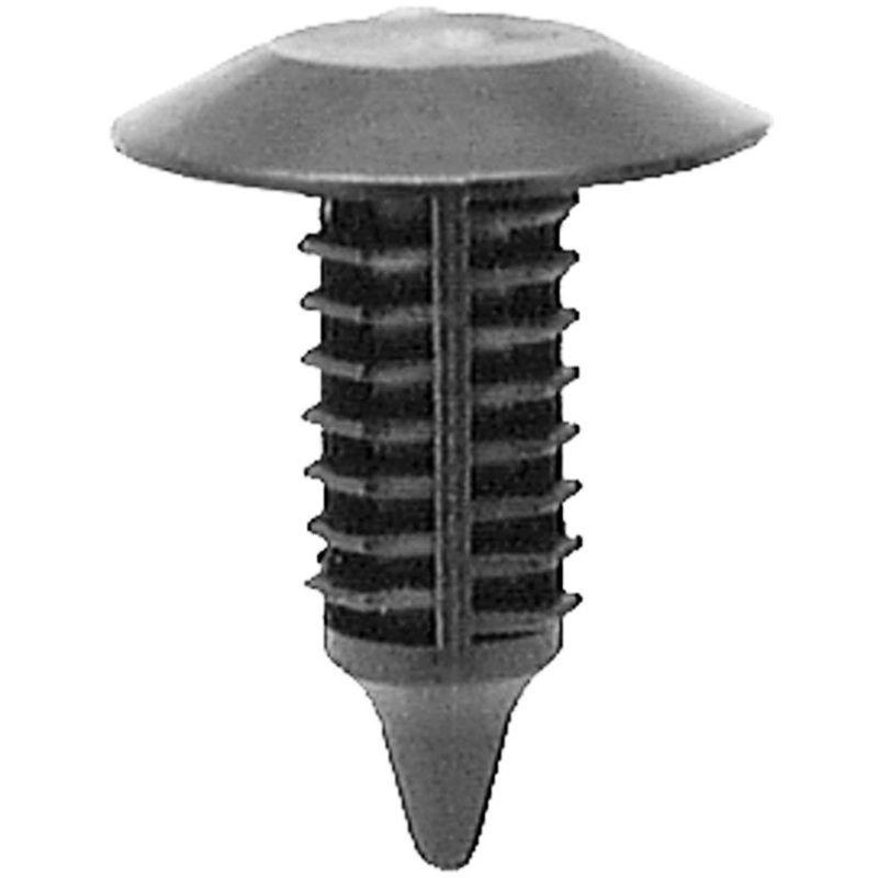 16818 Single Head Type 1 Trim Panel Retainer Black Nylon 3/4 in Bottom Head