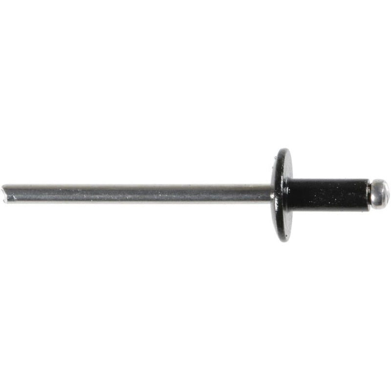 16834 Windshield Blind Rivet, 1/8 in Dia x 1/8 to 3/16 in Grip Range, Aluminum Rivet/Mandrel,