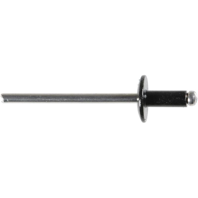 Blind Rivet 16834 1/8 in Dia Black Aluminum
