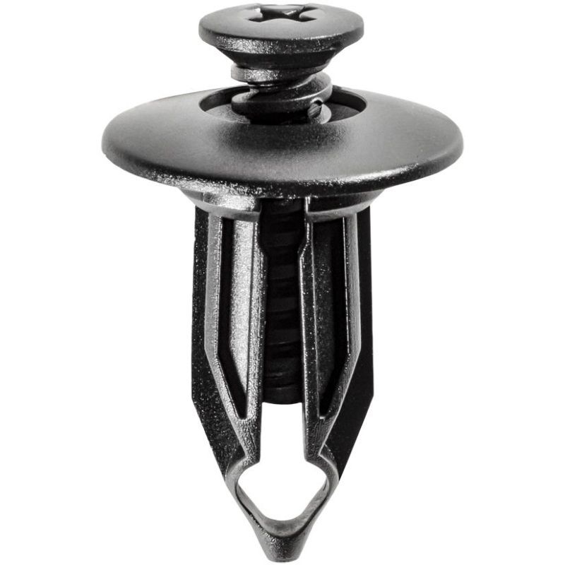 16835 Push-Type Screw-Type Closed End Bumper Fascia Retainer Black Nylon 27/32 in Head