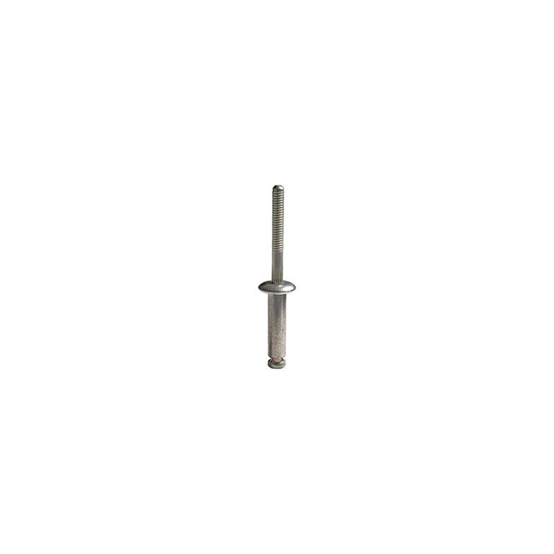Peel-Type Glass Stop Rivet 16838 1/4 in Aluminum/Steel