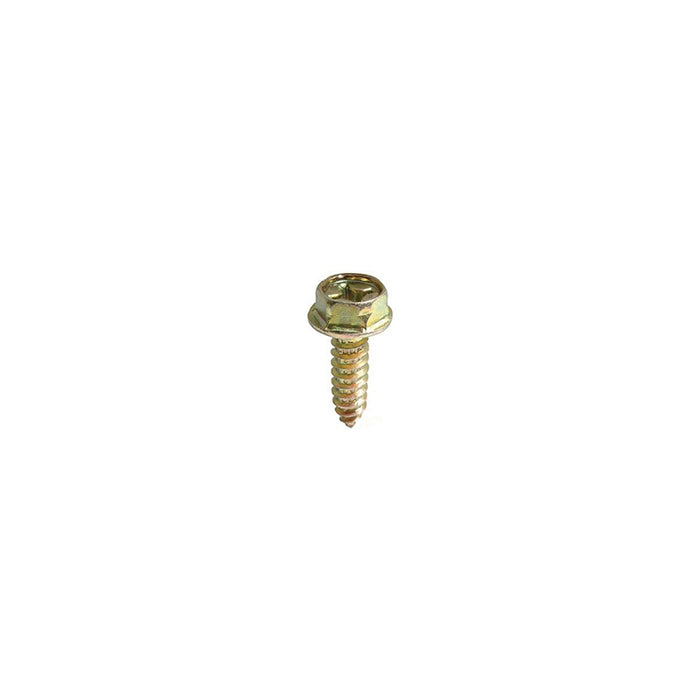 Auveco 16960 Phillips Hex Washer Head A/AB Point License Plate Tapping Screw, M6 x 1.81 mm Screw x 2
