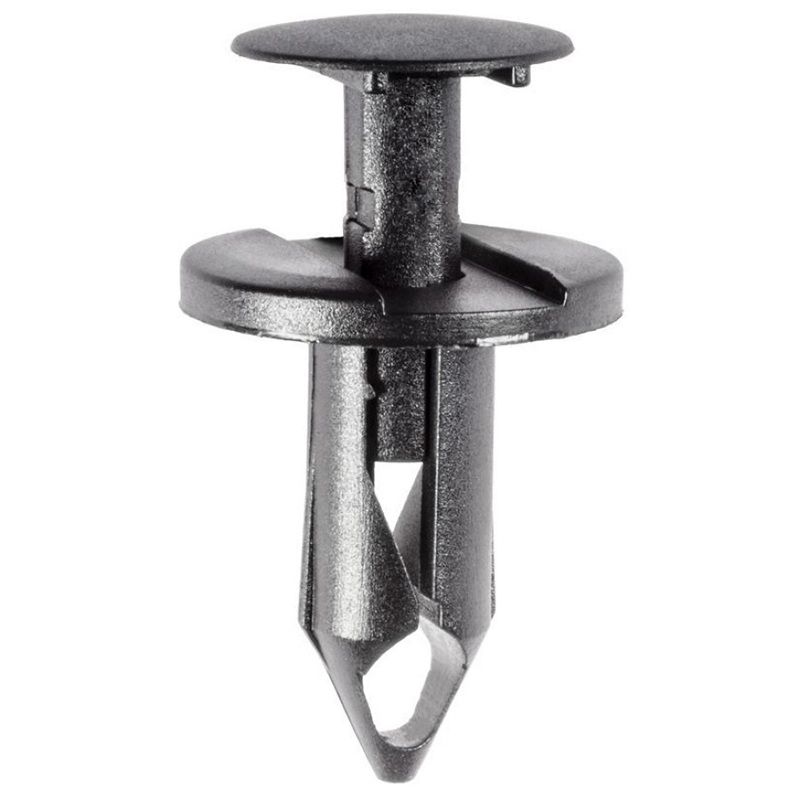Auveco 17216 Push-Type with Closed End Air Baffle to Under Carriage Retainer, 20 mm Dia Head, Nylon,