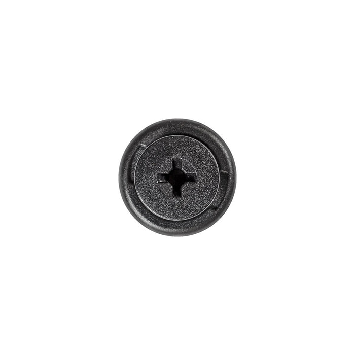 Auveco 17267 Push/Screw-Type with Open End Front and Rear Bumper Retainer, 20 mm Dia Head, Nylon, Bl