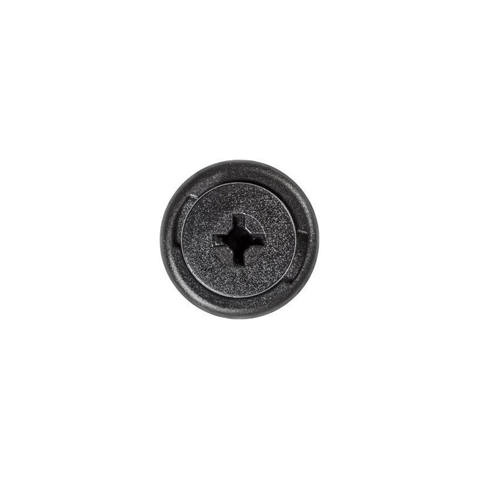 Auveco 17267 Push/Screw-Type with Open End Front and Rear Bumper Retainer, 20 mm Dia Head, Nylon, Bl