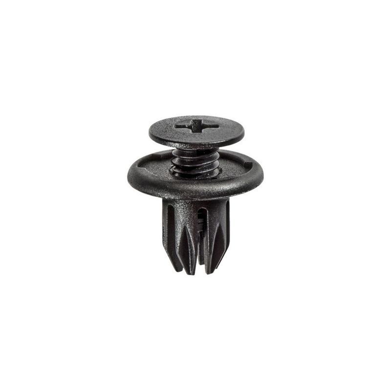 Auveco 17267 Push/Screw-Type with Open End Front and Rear Bumper Retainer, 20 mm Dia Head, Nylon, Bl — view 2
