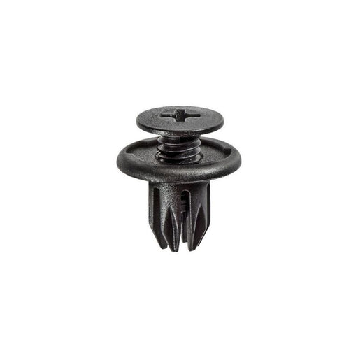 Auveco 17267 Push/Screw-Type with Open End Front and Rear Bumper Retainer, 20 mm Dia Head, Nylon, Bl — view 2
