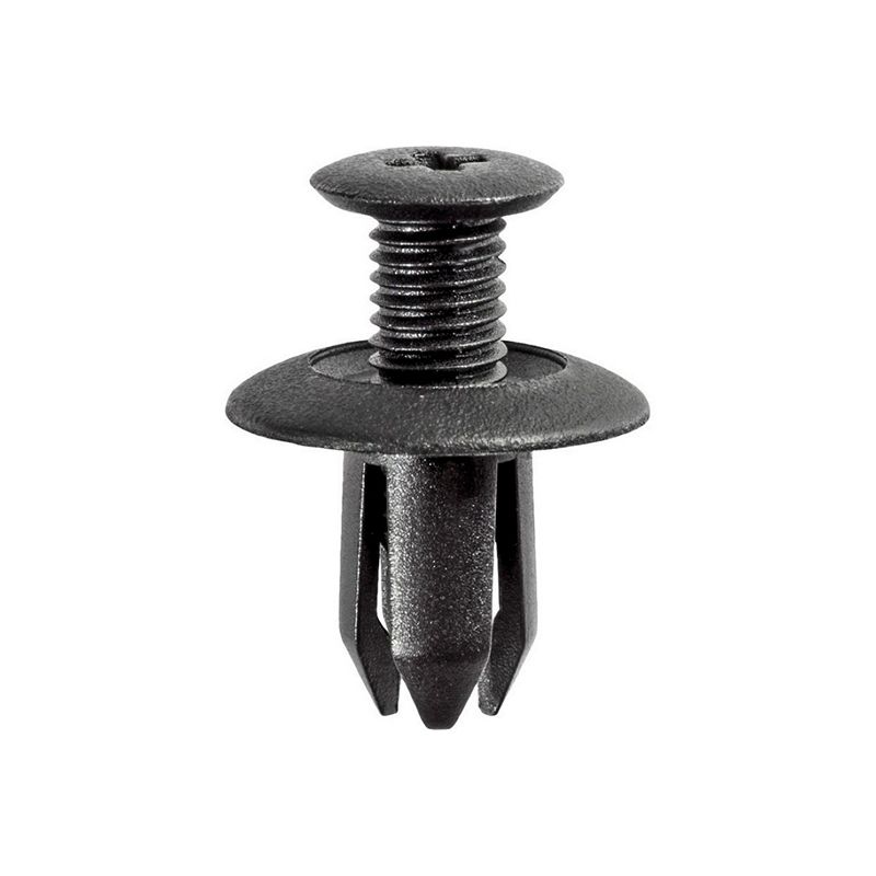 Auveco 17632 Push-Type Screw-Type with Open End Retainer, 18 mm Dia Head x 12 mm L Stem x 8 mm Hole, — view 2