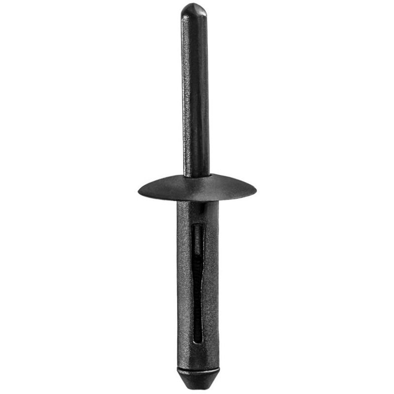 18108 Type 1 Rivet - 1/4 in Hole, Black Nylon, 5/32-to-3/8 in Grip Range