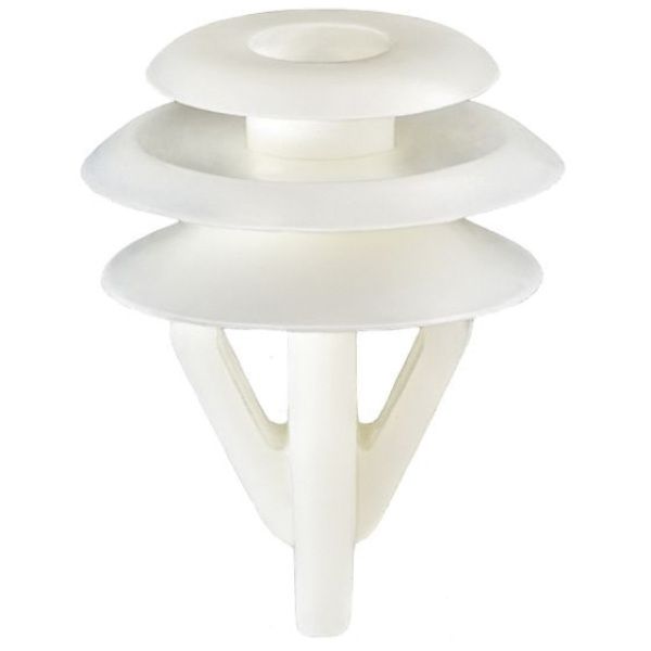 Auveco 18294 Triple Head Type 10 Trim Panel Retainer, (13 mm Dia Top x 18 mm Dia Bottom) Head, Nylon