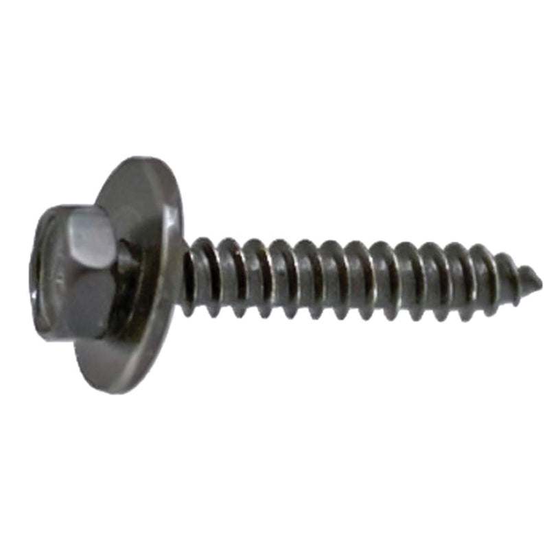 Auveco 18336 Hex Head Sems A/AB Point Tapping Screw, M4.2 - 1.41 Screw x 25 mm L x 7 mm Across Flats