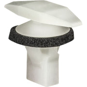 Auveco 19116 Double Head Weatherstrip Retainer, (5 x 15 mm Dia Bottom) Head, Nylon, Natural