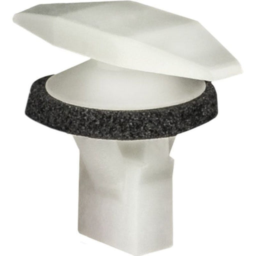 Auveco 19116 Double Head Weatherstrip Retainer, (5 x 15 mm Dia Bottom) Head, Nylon, Natural
