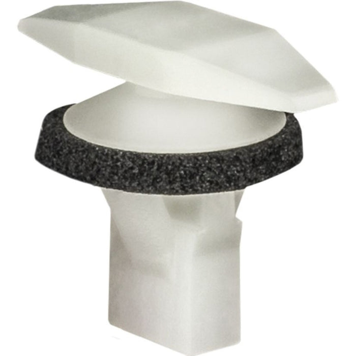 Auveco 19116 Double Head Weatherstrip Retainer, (5 x 15 mm Dia Bottom) Head, Nylon, Natural