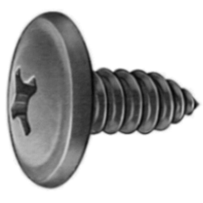 Auveco 19170 Phillips Truss Head A/AB Point Tapping Screw, M6.3 x 1.81 mm Screw x 16 mm L, Black Pho