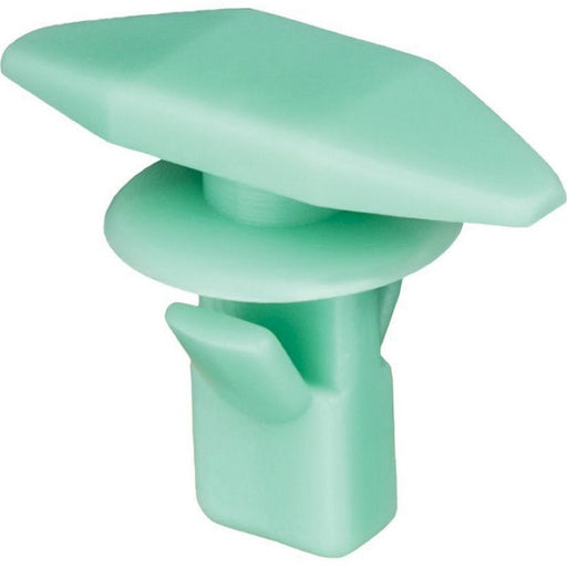 Auveco 19171 Double Head Type 3 Weatherstrip Retainer, (5 x 15 mm Dia Bottom) Head, Nylon, Green