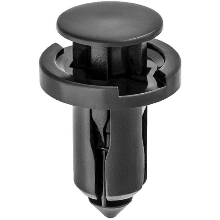 Auveco 19246 Push-Type with Drive Pin Bumper Retainer, 18 mm Dia Head x 15 mm L Stem x 10 mm Hole, N